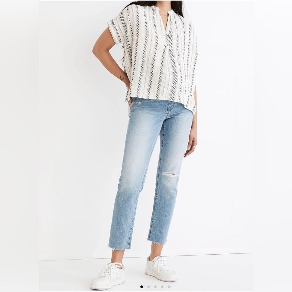 Madewell Maternity Over-the-Belly Perfect Vintage Jeans in Coney Wash SZ 28